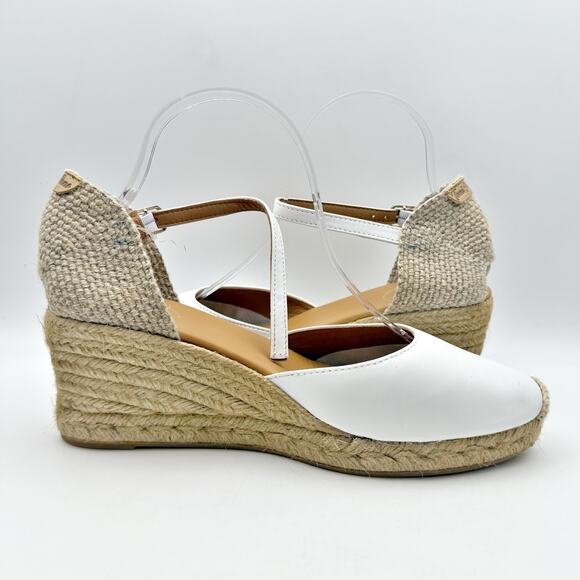 Toni Pons Womens Costa 5 Wedge Heel EU 41 US 10 White Nappa Leather FLAWS - Picture 4 of 14